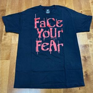 Vintage Rare 2003 WWF Kane T-Shirt "Face Your Fear" Wrestling Merch Tee
